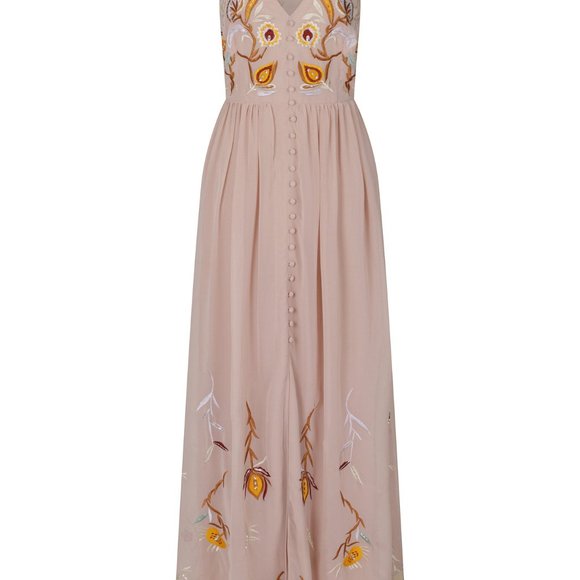 ✨NWT✨ Frock & Frill Jamie Embroidered Button Front Dress - Picture 7 of 7